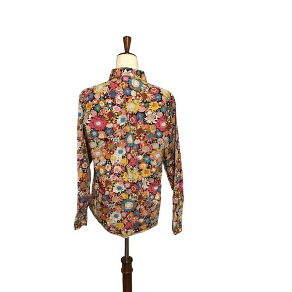 Tunevuse Floral Retro Cotton Shirt Medium - Picture 4 of 6